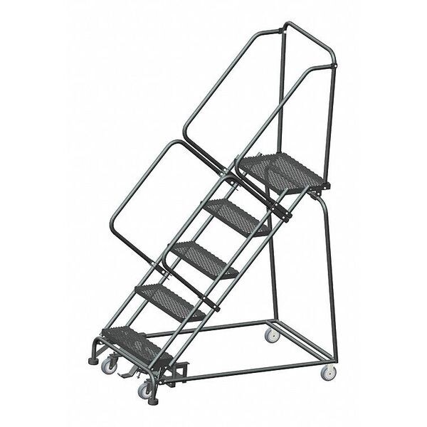 83" H Steel Rolling Ladder, 5 Steps, 450 lb. Load Capacity