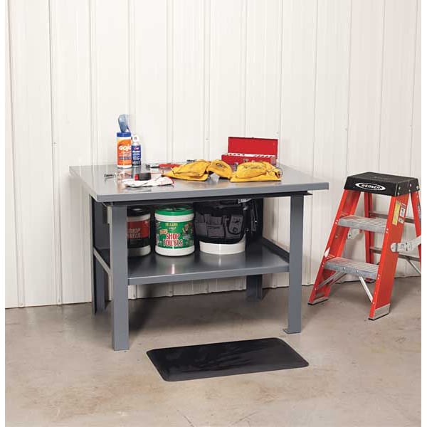 Fixed Work Table, Steel, 60" W, 36" D