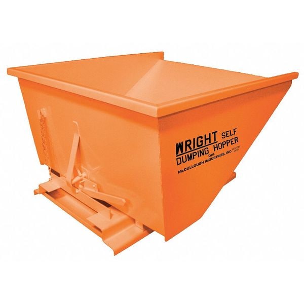 Self Dumping Hopper, 6000 lb., Orange