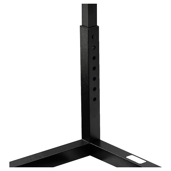 Adj. Single-Sided Sneeze Guard, 24", Blk