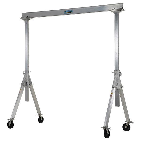 Adj. Gantry Crane, 2000 lb, 6 ft. Inside W