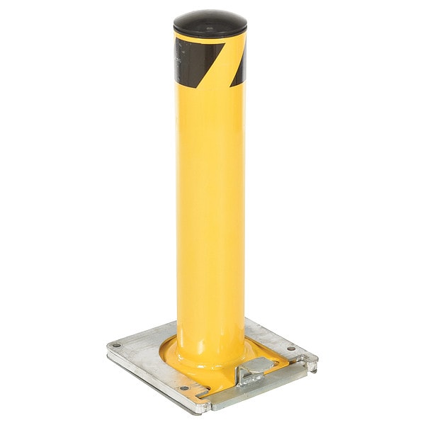 Bollard, Removable, 5-1/2", Yellow