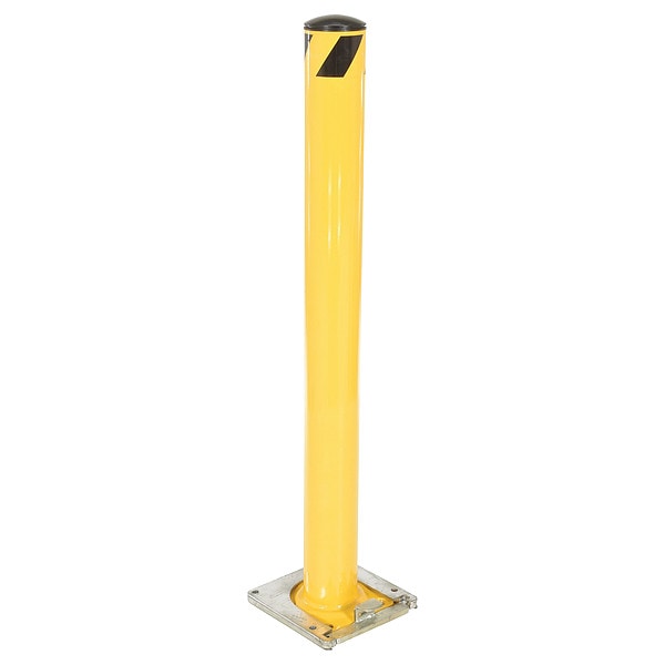 Bollard, Removable, 5-1/2", Yellow