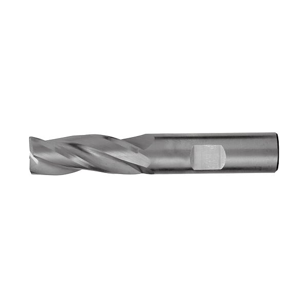 3-Flute Carbide HP CrnRad Single EndMill for Steel&Stainless CTD CEM-EMS-3 5/32x3/16x9/16x2x0.01CR