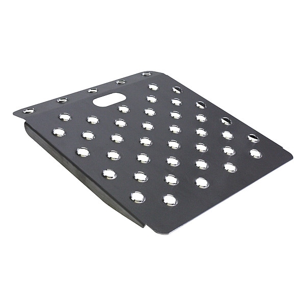 Curb Ramp, Aluminum, 27 In. W, 24 In. L