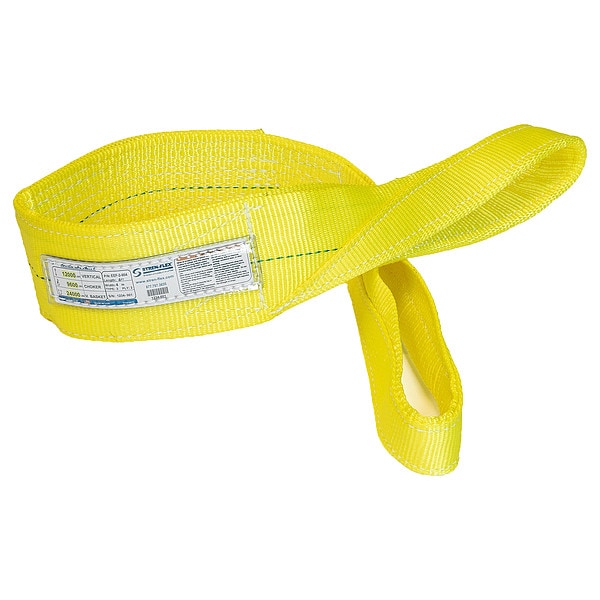 Web Sling, Flat Eye, 12 ft L, 11500 lb Cap
