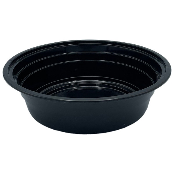 Disp Carry-Out Ctnr, 32 oz, BK/CLR, PK150