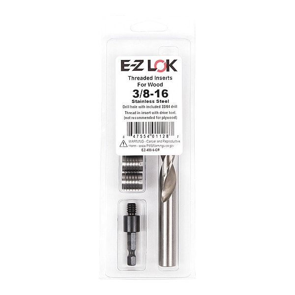 Thread Repair Kit, Knife Thread Inserts, 18-8 Stainless Steel, 5 Inserts