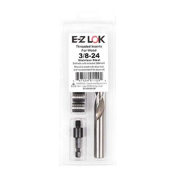 Thread Repair Kit, Knife Thread Inserts, 18-8 Stainless Steel, 5 Inserts