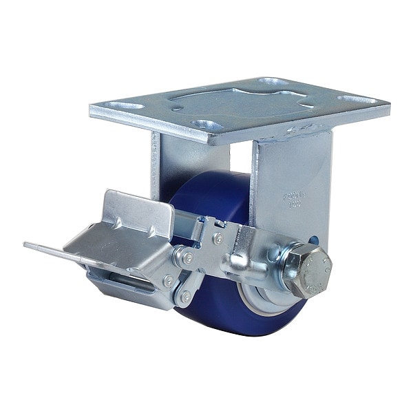 Plate Caster, Rigid, Polyurethane, 145mm H