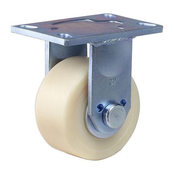Plate Caster, Rigid, Polyurethane, 167mm H