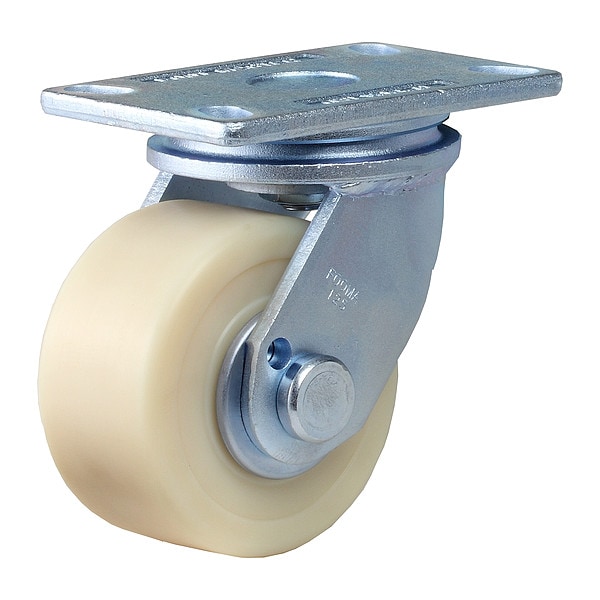 Plate Caster, Swivel, Polyurethane, 167mm H