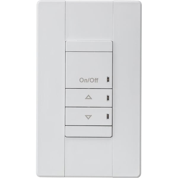 Digital Wall Switch, 2 Push Button, 15-24V DC, White