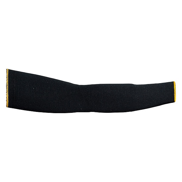 Cut-Resistant Sleeves: ANSI/ISEA Cut Level A4, Thumbhole, 22.5 in Length, Black, M, PR