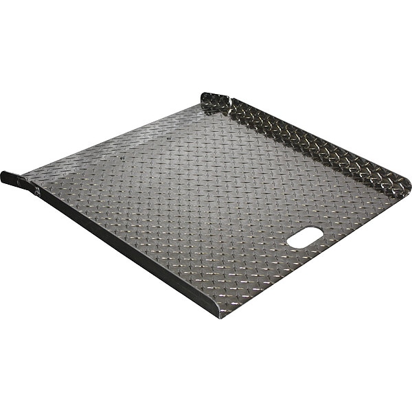 Curb Ramp, Aluminum, 26 In. W, 18 In. L