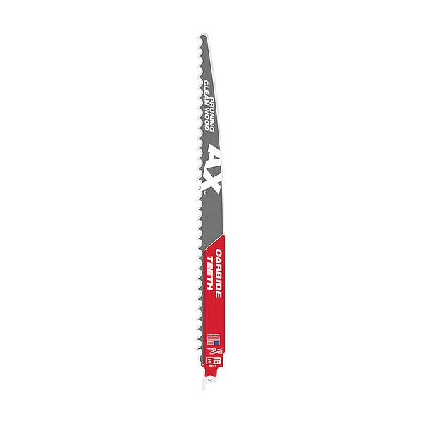12 in. 3 TPI SAWZALL THE AX w/ CARBIDE TEETH Reciprocating Saw Blade for Pruning & Clean Wood (1 pk)