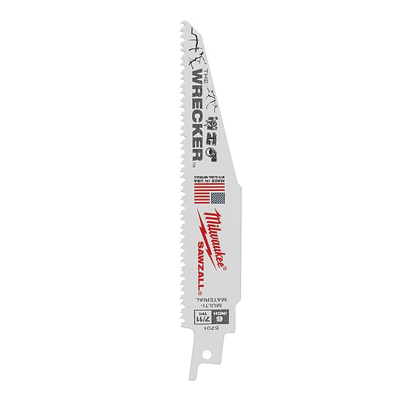 The WRECKER Multi-Material SAWZALL Blade 6" 7/11TPI 5pk