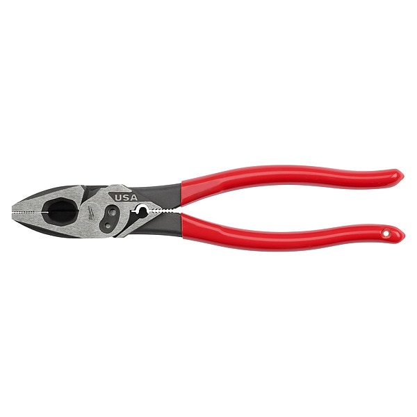 9 in Dipped Grip Plier High Leverage, Steel