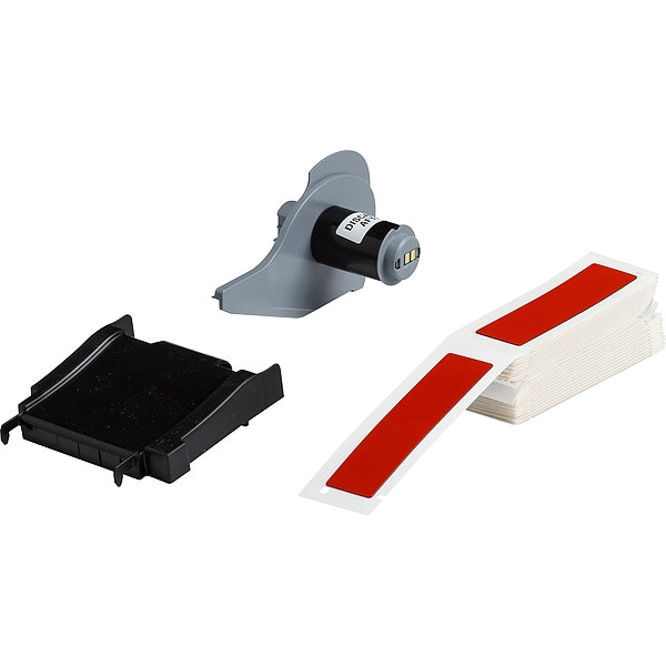 Pre-Cut Label Stock Roll, Red, Gloss