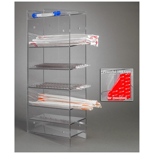 6 Pocket Serological Pipette Holder, PETG