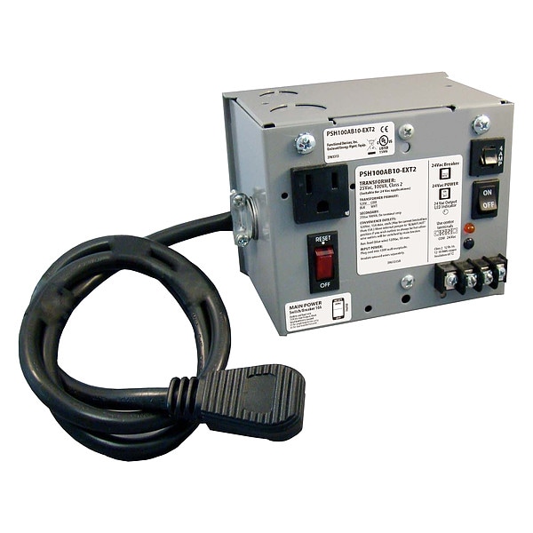 Class 2 Transformer, 100 VA, NEMA 1, 24V AC, 120V AC