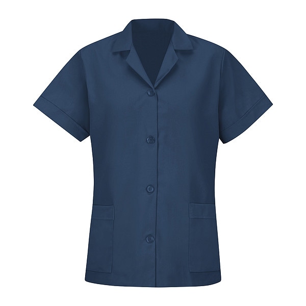 Wmns Ss Navy Poplin Smock