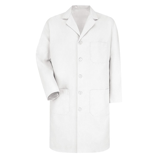 Lab Coat, Cotton Poplin/Polyester, 3 Pockets, Button