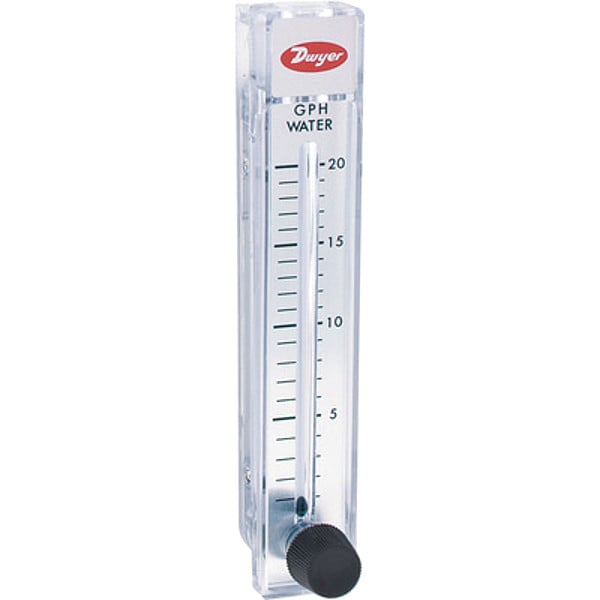 Flowmeter, range 1-10 SCFH air.