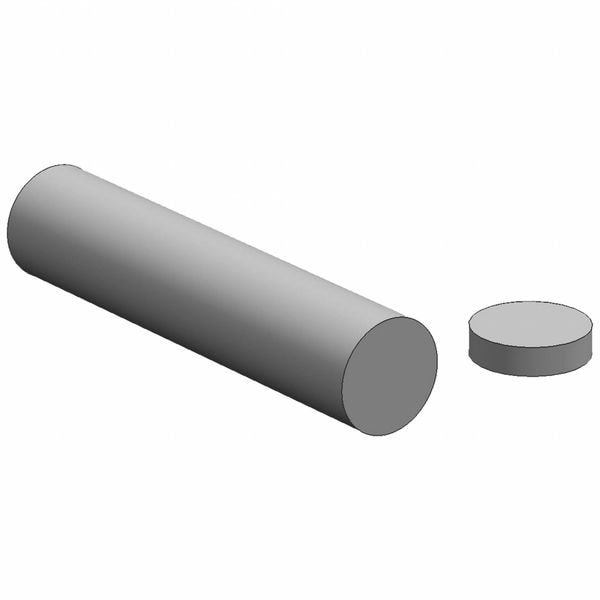 Tool Steel Rod, 36 in L, 4 1/2 in Dia.