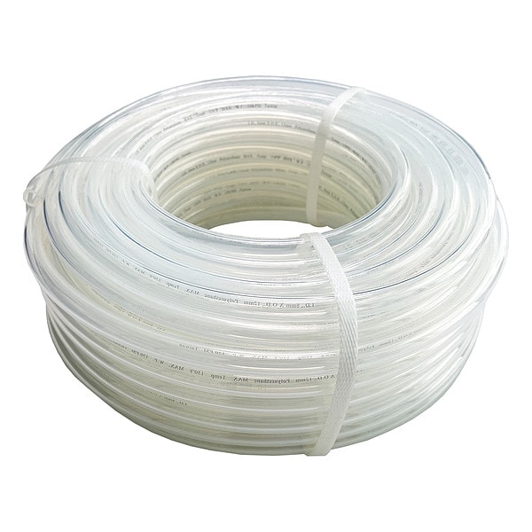 Tubing, 8mm IDx12mm OD, 100 Ft, Natural