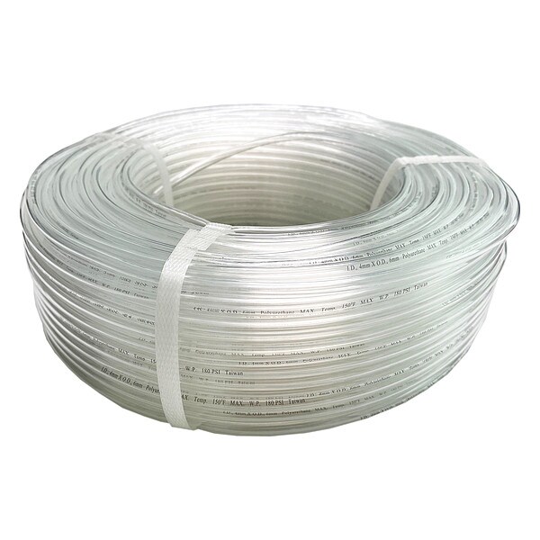Tubing, 4mm ID x 6mm OD, 250 Ft, Natural