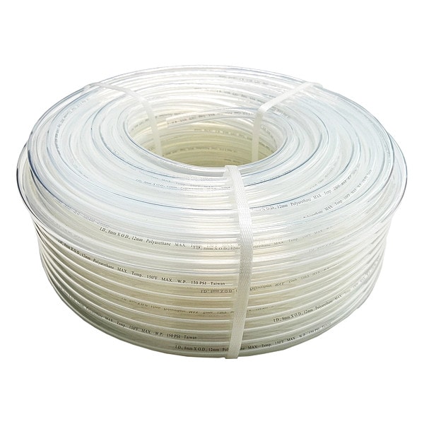 Tubing, 8mm ID x 12mm OD, 250 Ft, Natural