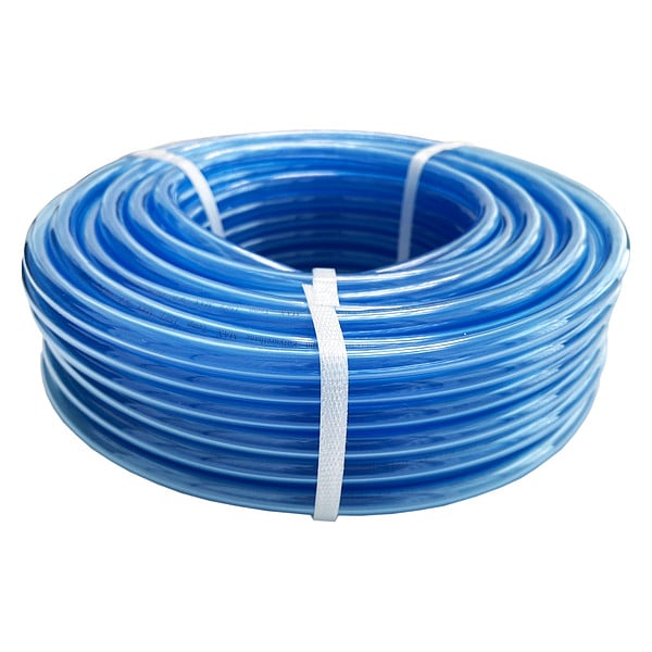 Tubing, 8 IDx12mm OD, 100 Ft, Clear Blue