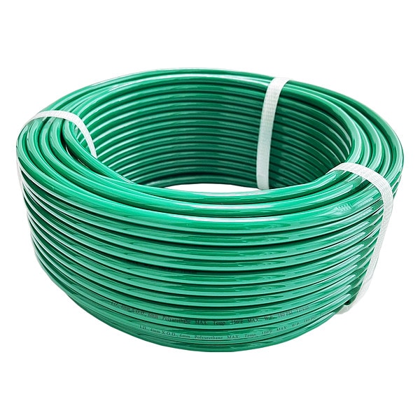 Tubing, 4 mm ID x6mm OD, 100 Ft L, Green