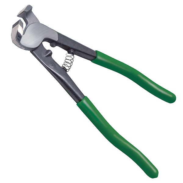 Tile Nipper, Offset Jaws, Green