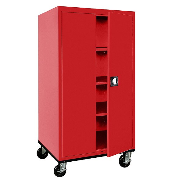 Shelf Cabinet, 72 in H, 36 in W, 24 in D, Keyed, 3 Shelves