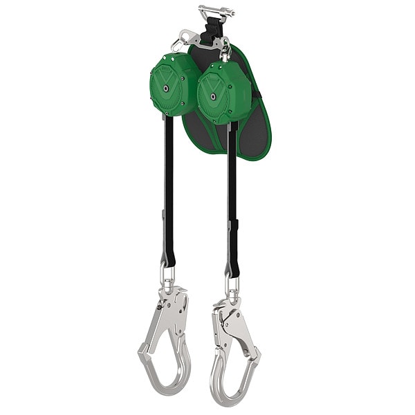 V-SHOCK EDGE Leading Edge Personal Fall Limiter Self-Retracting Lifeline, 6 ft. Length, Aluminum
