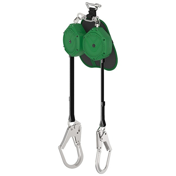 V-SHOCK EDGE Leading Edge Personal Fall Limiter Self-Retracting Lifeline, 10 ft. Length, Aluminum