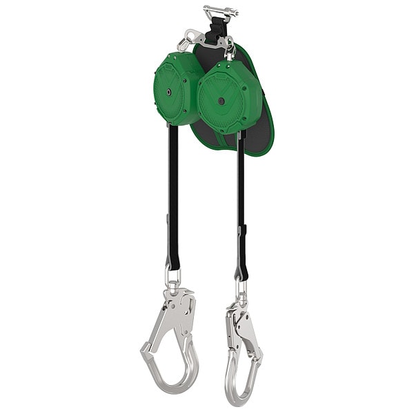V-SHOCK EDGE Leading Edge Personal Fall Limiter Self-Retracting Lifeline, 10 ft. Length, Aluminum