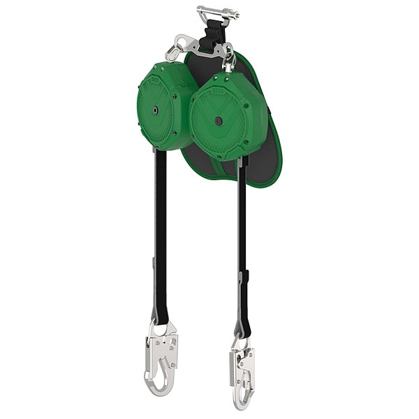 V-SHOCK EDGE Leading Edge Personal Fall Limiter Self-Retracting Lifeline, 10 ft. Length, Aluminum