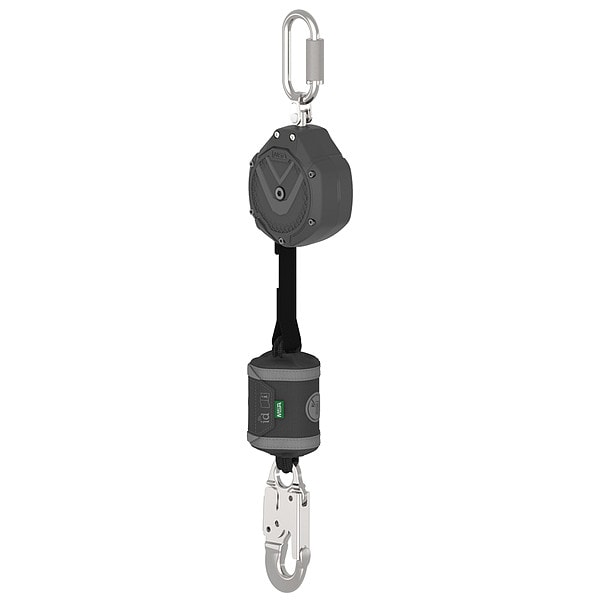 V-SHOCK(R) Personal Fall Limiter Self-Retracting Lifeline, 6 ft. Length, Carabiner, Steel, 1 Leg(s)