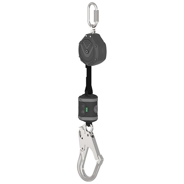 V-SHOCK(R) Personal Fall Limiter Self-Retracting Lifeline, 6 ft. Length, Carabiner, Steel, 1 Leg(s)