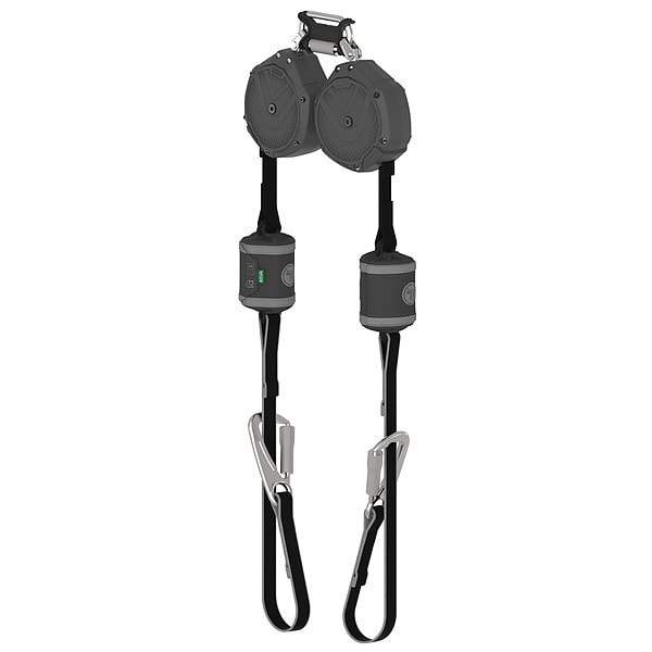V-SHOCK Personal Fall Limiter Self-Retracting Lifeline, 10 ft. Length, Carabiner, Aluminum