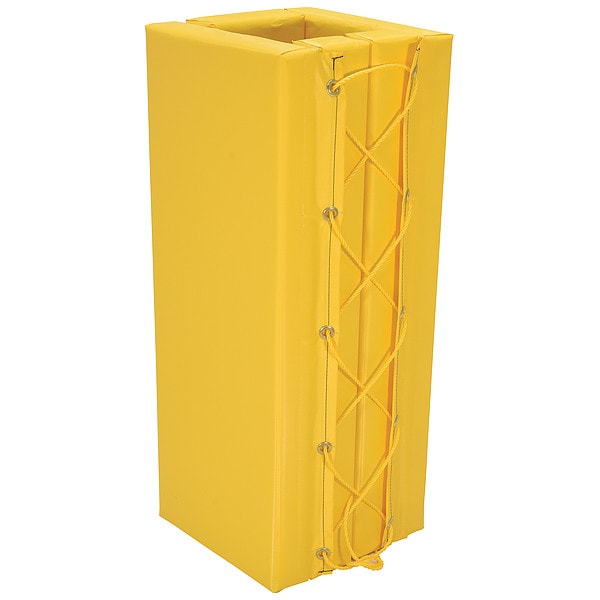 Column Protector, Yllw, 36inH, 10inW, Square