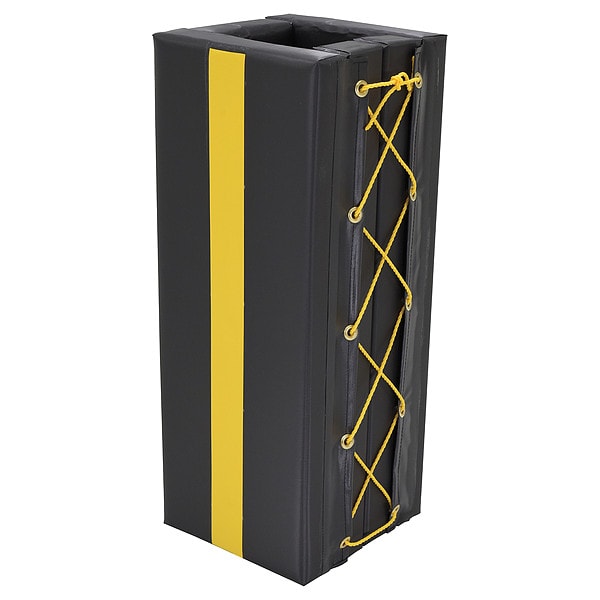 Column Protector, Blck, 36inH, 14inW, Square
