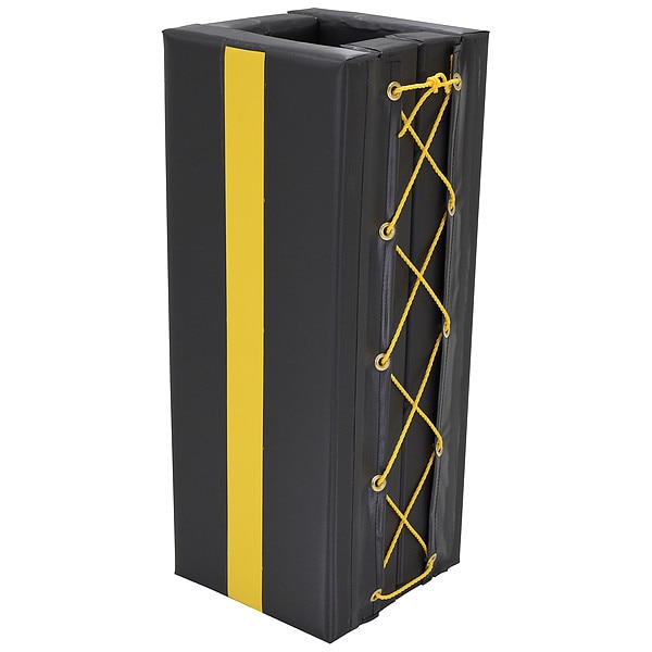 Column Protector, Blck, 36inH, 18inW, Square