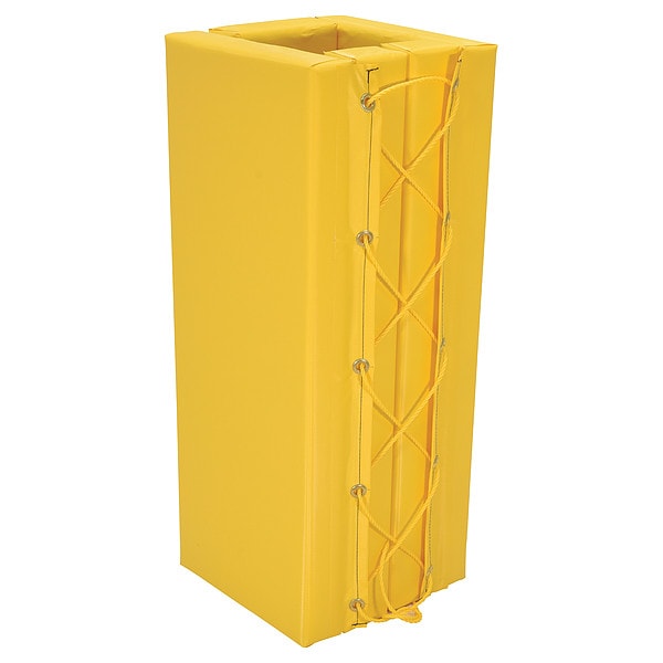 Column Protector, Yllw, 36inH, 12inW, Square
