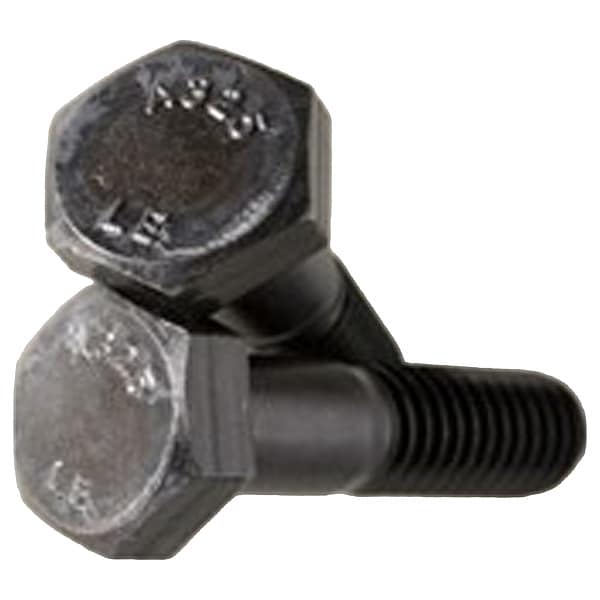 Not Graded, 1 1/8"-7 Structural Bolt, Plain Steel, 2 3/4 in L, 170 PK