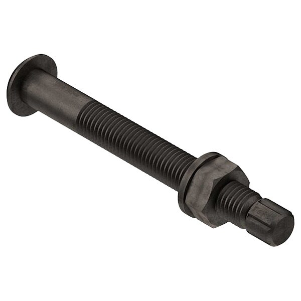Not Graded, 7/8"-9 Structural Bolt, Plain Steel, 5 1/2 in L, 100 PK