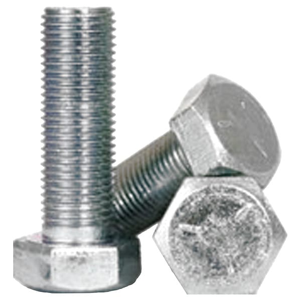 Grade 5, 9/16-12" Hex Head Cap Screw, Zinc Plated Steel, 1-3/4 in L, 25 PK